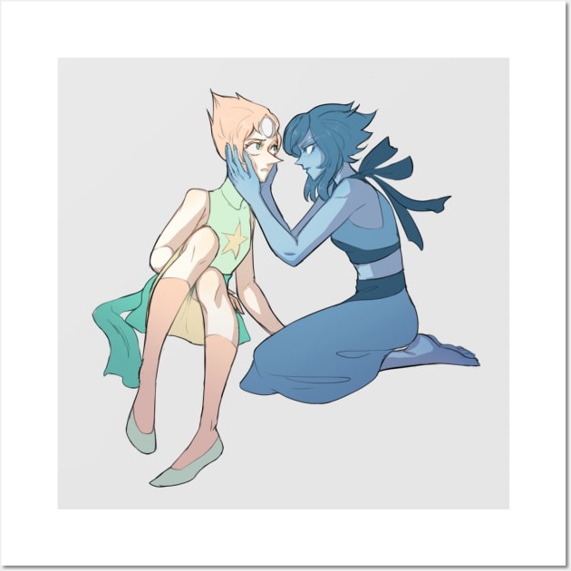 Pearl & Lapis Wall Art by limesicle